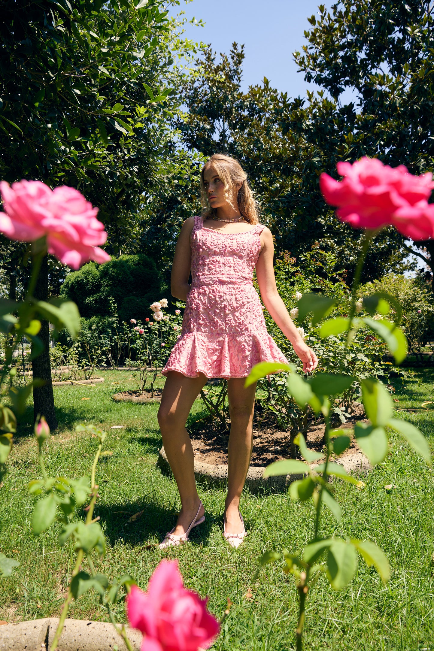 "DARBY" GODET-DRESS