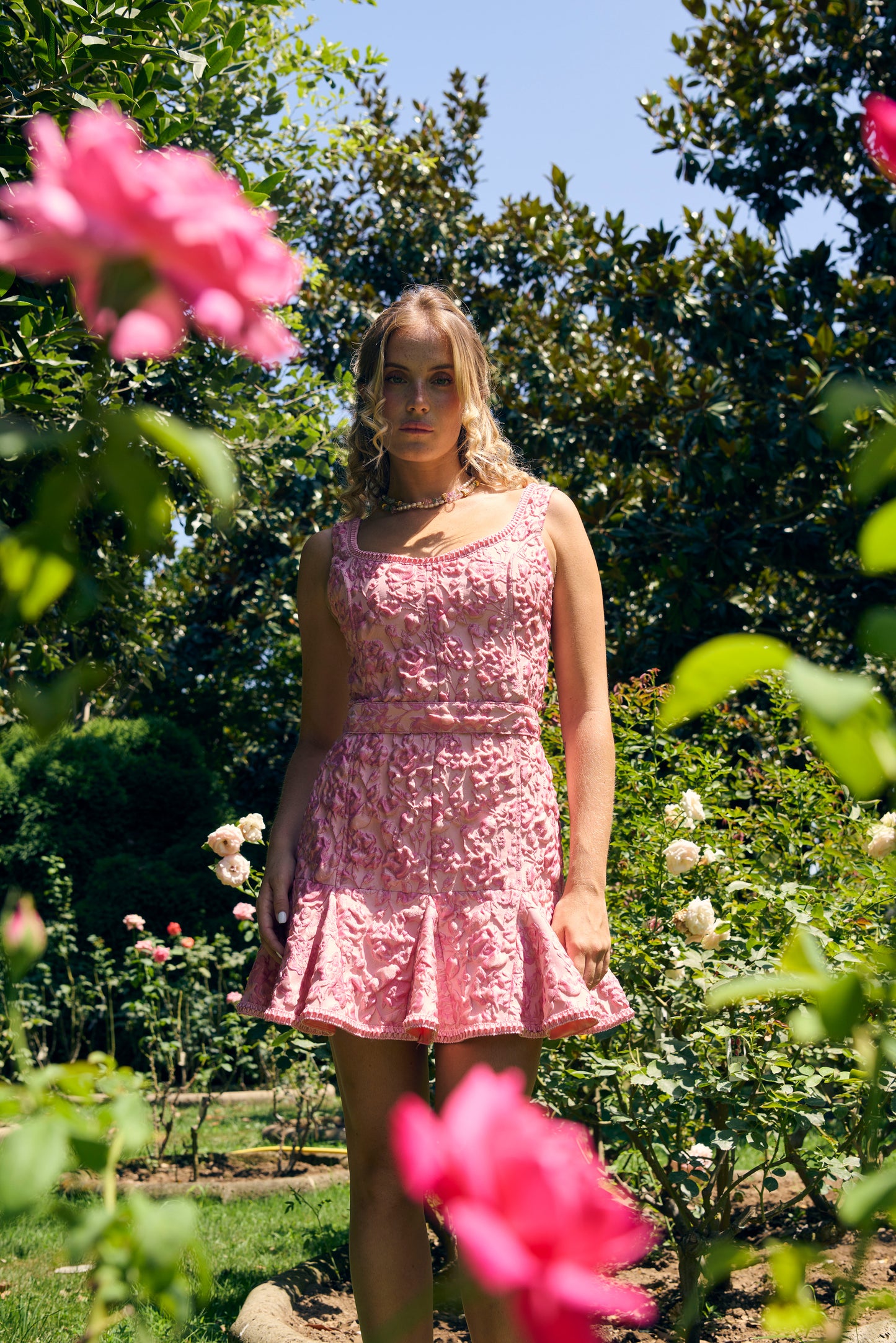 "DARBY" GODET-DRESS