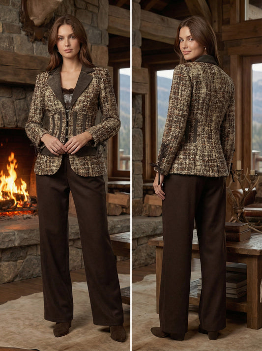 "HARRIET SET" (CORSET BLAZER + PANTALONE PALAZZO)