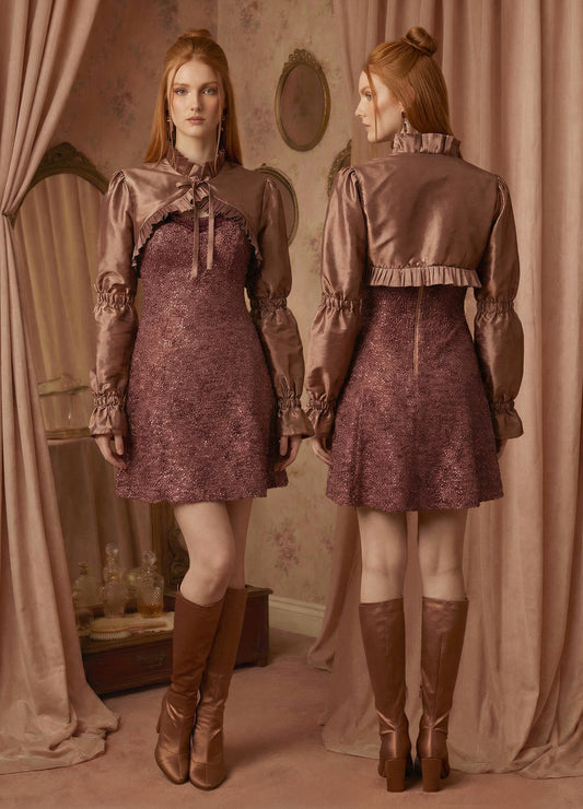 "CRESSIDA" SET (BUSTIER DRESS + BOLERO)