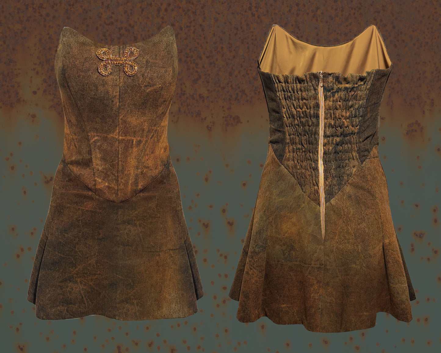 "VICTORIA" SET (BUSTIER DRESS + BOLERO)
