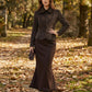 "LAVINIA" SET (CAMICIA REDINGOTE + GONNA SIRENA)