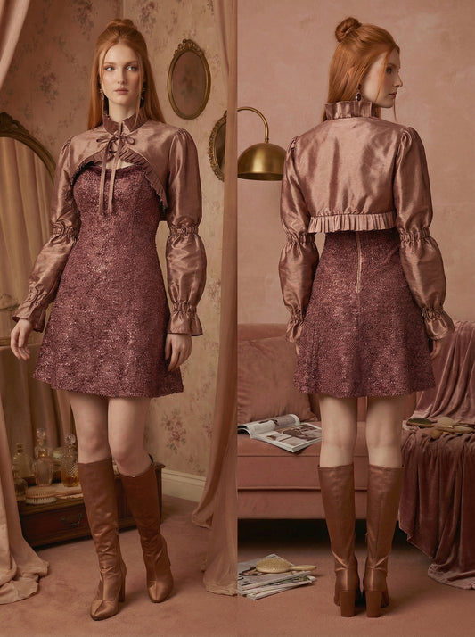 "CRESSIDA" SET (BUSTIER DRESS + BOLERO)
