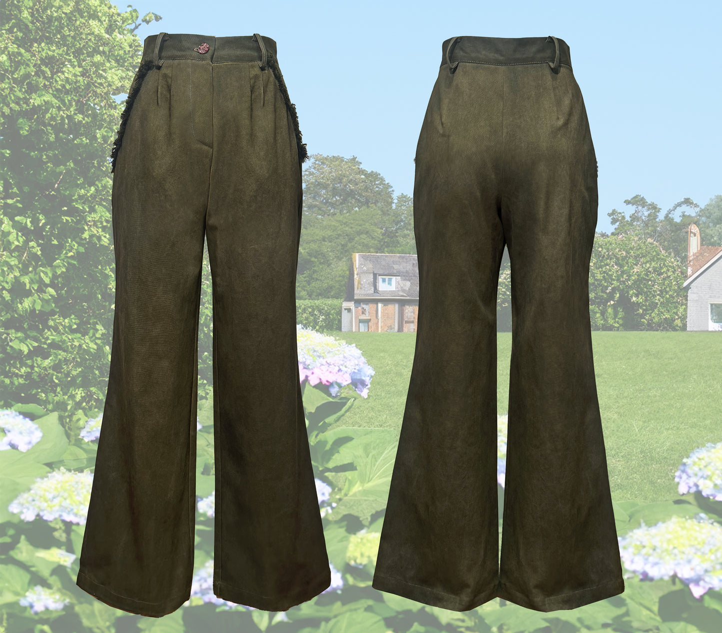 "PENELOPE" SET (CORSET TOP + PANTA PALAZZO)