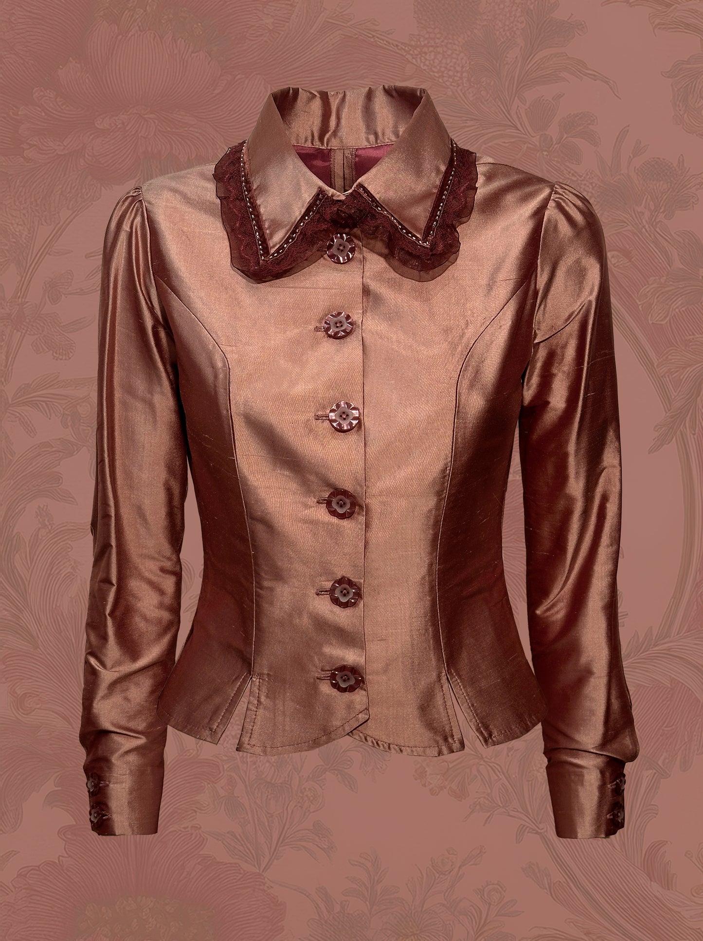 "CRESSIDA" SET (CAMICIA REDINGOTE + GONNA SIRENA + CORSET BLAZER)