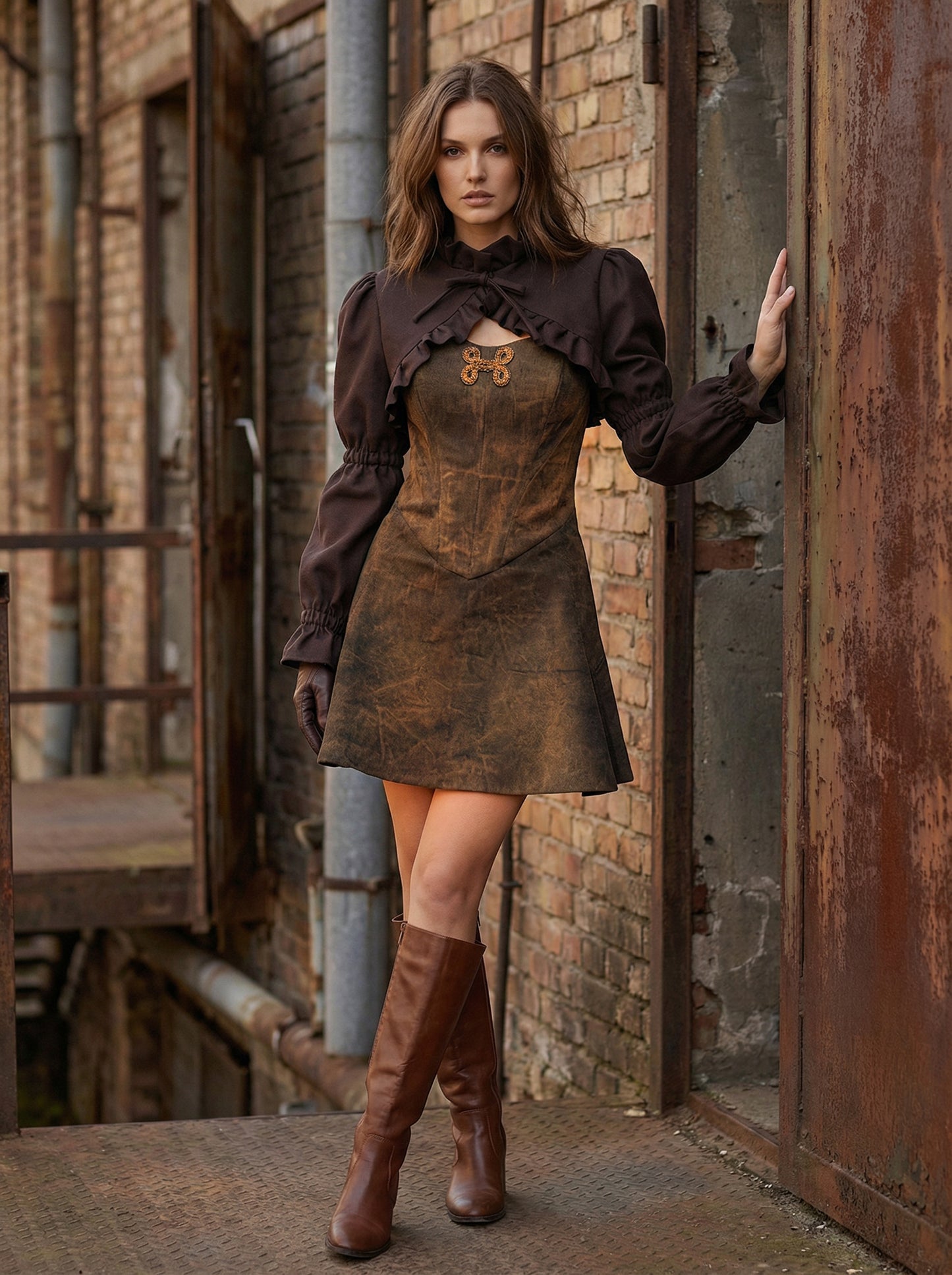 "VICTORIA" SET (BUSTIER DRESS + BOLERO)