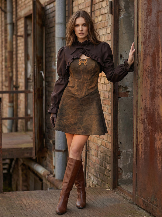 "VICTORIA" SET (BUSTIER DRESS + BOLERO)