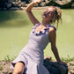 "YVONNE" GODET-DRESS