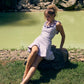 "YVONNE" GODET-DRESS