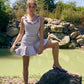 "YVONNE" GODET-DRESS