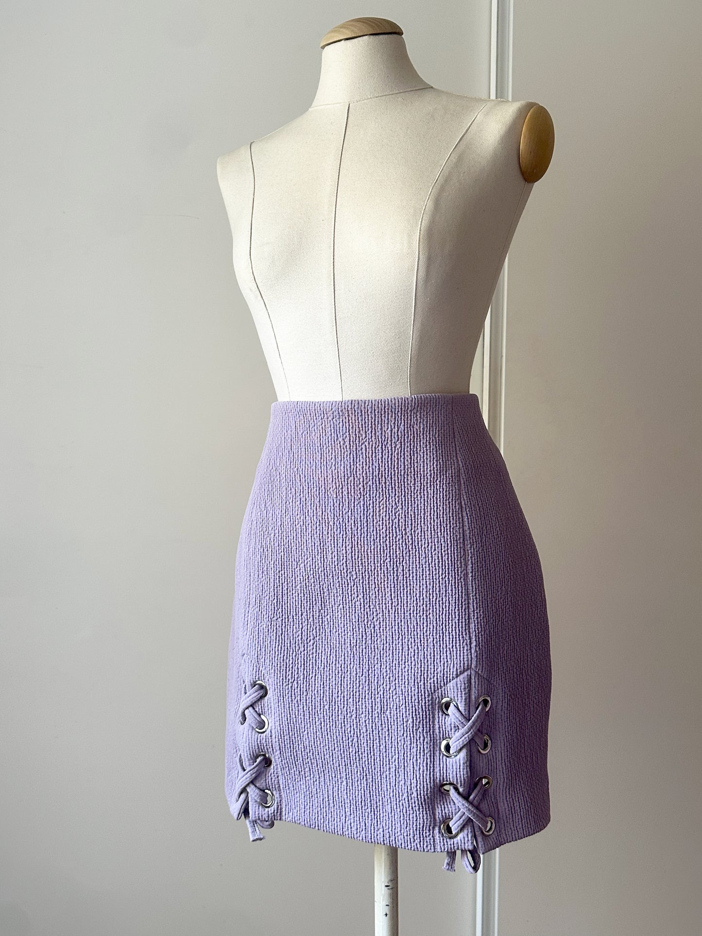 "LEELA" SET (CORSET TOP SB + MINIGONNA STRINGATA)