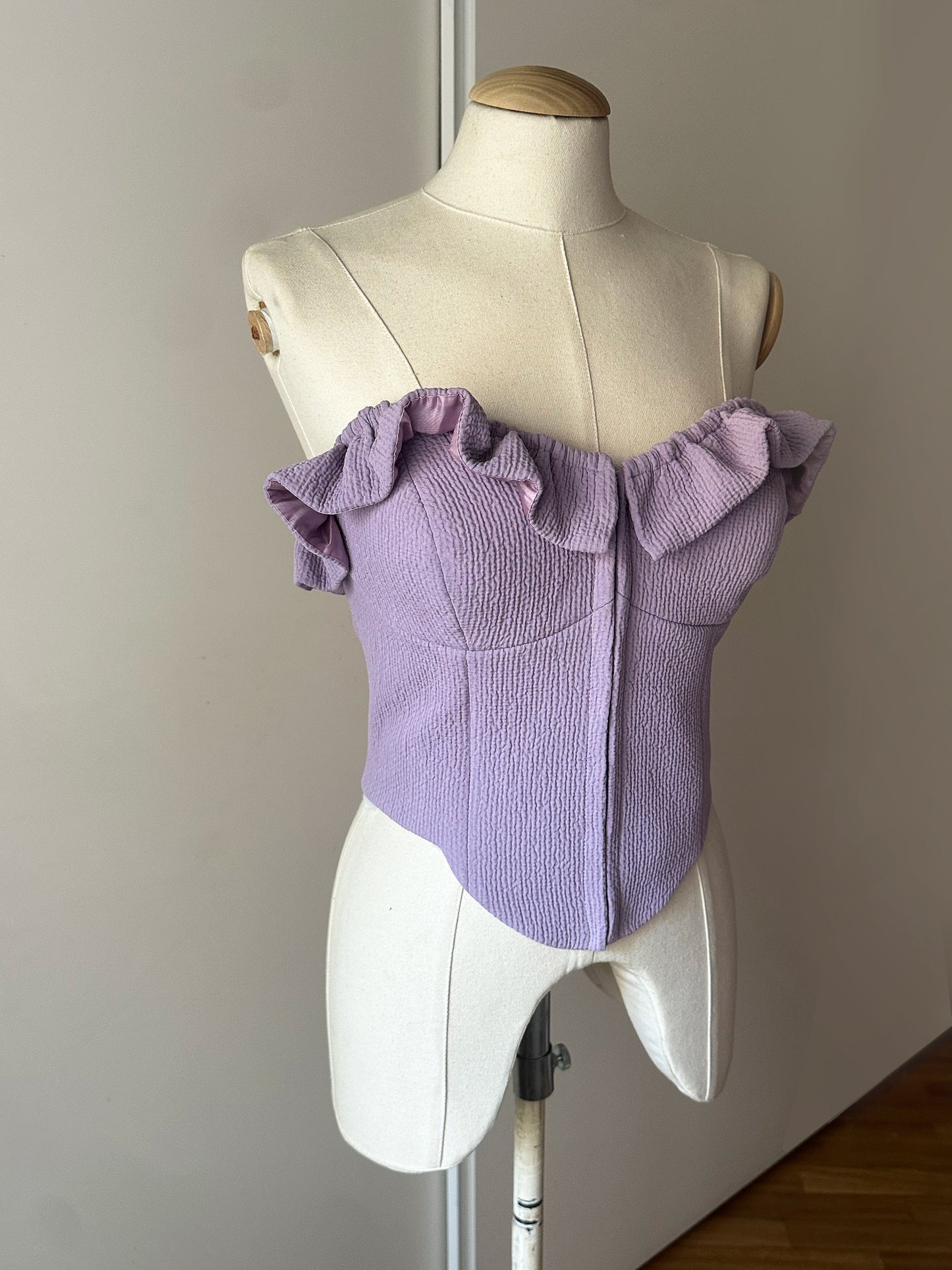 "LEELA" SET (CORSET TOP SB + MINIGONNA STRINGATA)